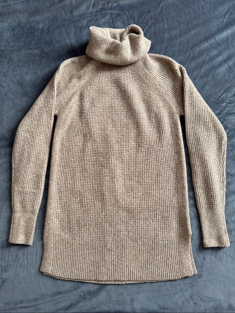 Loft turtleneck waffle knit sweater